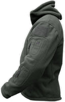 1 x RAW Customer Returns TACVASEN Men s Fleece Jacket Military Outdoor Windproof Jacket with Hood - Size L, gray - RRP €58.46