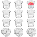 1 x RAW Customer Returns Belle Vous Votive Candle Holders 12 pcs - Transparent Glass Tealight Holders, Candle Holders for Tealights - Each 4.5 x 4.5 cm - Lantern Glass Candle Glasses for Wedding, Party, Home Accessory, Table Decoration - RRP €18.49