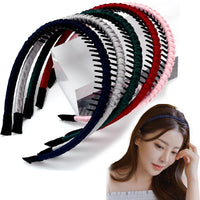 5 x Brand New LONEEDY 5Pcs Multicolor Non-Slip Headbands for Women Girls, Hold Hair Back, Stay Flexible with Teeth for Washing Face Makeup Mixed Color 02  - RRP €84.0