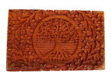 1 x RAW Customer Returns Ajuny wooden box with tree of life motif, handmade 20.3 x 12.7 x 6.3 cm - RRP €25.28