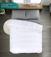 1 x RAW Customer Returns Utopia Bedding summer blanket 200 x 200 cm, all-year-round duvet, light duvet with polyester filling, microfiber sleeping blanket white  - RRP €26.99