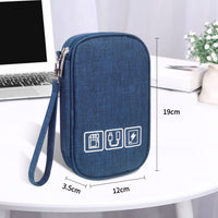 2 x RAW Customer Returns FYY Electronic Organizer, Electronic Bag Organizer, Small Travel Organizer, Cable Organizer, Electronic Accessories for Cables, Portable Hard Drives, Black, Blue, Electronic Organizer - RRP €40.8