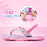 1 x RAW Customer Returns IceUnicorn Toe Separator Children s Flip Flop Boys Girls Sandals Summer Beach Sling Back Pink, 32 33EU  - RRP €20.02