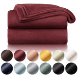 1 x RAW Customer Returns Blumtal fleece blanket 270x230 cm - Oeko-Tex certified cuddly blanket - blanket 270x230 cm - soft blanket couch as a living cuddly blanket - fleece blanket - blanket cuddly blanket 270x230 cm - dark red - RRP €32.09