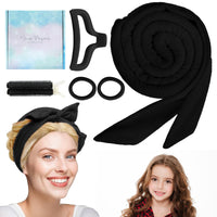 10 x Brand New Curlers Curls Without Heat, Heatless Curls Band, Curlers Overnight, DIY Heatless, Hairband for Women and Girls DIY Hairstyle Black  - RRP €88.4