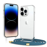 93 x Brand New ZX Zenixy mobile phone chain for iPhone 14 Pro case with strap Transparent mobile phone case with cord Necklace mobile phone case for hanging around your neck iPhone 14 Pro case shoulder case blue  - RRP €2008.8