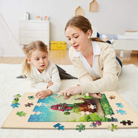 3 x Brand New MISITU Puzzle 100 pieces cartoon pattern - snail and house - puzzle for beginners or older people - RRP €33.27