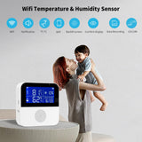 1 x RAW Customer Returns eMylo WiFi Thermometer Hygrometer Indoor, Tuya Room Thermometer WiFi Temperature Sensor with Smart App and Data Recording, for Baby Room, Greenhouse Accessories, Garage - RRP €28.99