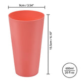 1 x RAW Customer Returns BELLE VOUS Pack of 24 Colorful Plastic Cups - 600 ml Reusable Cups in 4 Colors - Hard Plastic Cups for Parties, Camping, BBQs, Picnic, Beach - Dishwasher Safe, BPA Free - RRP €37.85