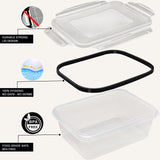 2 x RAW Customer Returns GoMaihe food storage containers with lids, pack of 26 13 containers 13 lids , airtight plastic storage containers, freezer containers set for kitchen storage and organization, microwave and freezer safe, BPA free - RRP €53.08