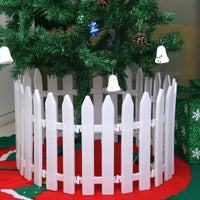 1 x RAW Customer Returns 20 Pieces Christmas Tree Fence White Plastic Fence Christmas Tree Home Garden Wedding Party Decoration Miniature Garden Fence Grass Fence - RRP €15.28