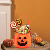 50 x Brand New QASIMOF Halloween Pumpkin Bag, 2 Packs Pumpkin Candy Basket, Portable Pumpkin Holder for Halloween Party Favors for Kids - RRP €1500.0