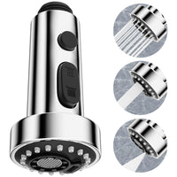 1 x RAW Customer Returns modes faucet attachment pull out shower head kitchen faucet dish shower hand shower water saver for faucet, faucet end flow nozzle, G1 2, chrome - RRP €13.99