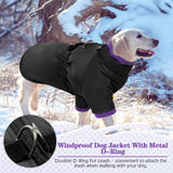 1 x RAW Customer Returns Kuoser Dog Coat Warmth, Winter Dog Jacket Dog Coats with Zip, Dog Coat for Large Dogs, Windproof Winter Coat Dog Coat Outdoor, Black L - RRP €35.46