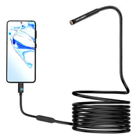 1 x RAW Customer Returns 1080P Endoscope Snake Inspection Camera, Pancellent Type C Endoscope, WiFi Scope Camera with 6 LED Lights for Android and iOS Smartphones, iPhone, iPad, Samsung 3M  - RRP €37.9