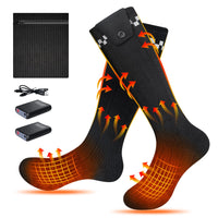 1 x RAW Customer Returns FOTFLACE Heated Socks for Men Women Heated Socks with 4500mAh Rechargeable Battery, 3 Adjustable Temperature Heating Socks for Winter Activities - RRP €30.24