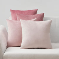 1 x RAW Customer Returns Topfinel cushion cover 40x40 pink velvet set of 4 cushion covers sofa cushion decorative cushion decorative cushion for sofa bedroom living room fluffy color gradient - RRP €19.15