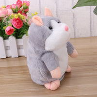 1 x RAW Customer Returns Toymytoy Talking Plush Toy Hamster Repeat What You Say Electronic Toy for Babies and Children Light Grey  - RRP €16.69