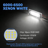 1 x RAW Customer Returns WinPower LED license plate light 18 SMD license plate light LED 6000K xenon white with Canbus error-free, 2 pieces - RRP €22.99