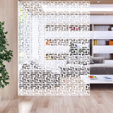 1 x RAW Customer Returns Y-Step Panel Room Divider Room Divider Hanging Home Hotel Office Bar Decoration 12 Piece Pattern E - RRP €34.99