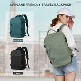 1 x RAW Customer Returns SZLX Large Travel Backpack Women Outdoor Sports Hiking Waterproof Casual School Backpack 14 Inch Laptop with USB Charging Port Shoe Compartment - RRP €41.99