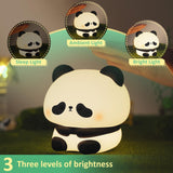 1 x RAW Customer Returns Panda night light, adorable silicone light with dimmable, rechargeable LED lamp with auto-off, decoration for toddlers children s room bedroom birthday gifts for women girls boys - RRP €21.99