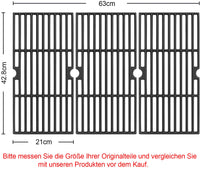 1 x RAW Customer Returns Vnierxful cast iron grill grate for Enders Boston 3, Enders Monroe Pro 3, Charbroil, Barbecook Siesta 310, Landmann Triton 3 4, Profi Cook PC-GG 1058 1059, 43 x 63cm grill grate spare part, 3 pieces - RRP €62.99