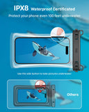 1 x RAW Customer Returns YOSH 2023 Newest Waterproof Phone Case, 2 Pack TPU Crossbody Underwater Phone Case with Lanyard, Cell Phone Water Resistant Case for iPhone 12 13 14 15 Pro Max Plus Samsung S23 S22 up to 7.5 inch - RRP €14.93