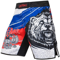 1 x RAW Customer Returns LAFROI - Pants for MMA, Boxing, Cross Training and Other Combat Sports, with Drawstring and Pocket, QJK01, Honor Strike, L - RRP €25.2