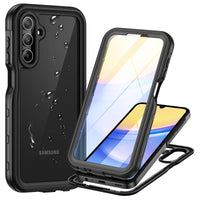 1 x RAW Customer Returns Focusor Samsung Galaxy A15 4G 5G Waterproof Case, IP68 Waterproof and 360 Degree Protection Underwater Case Shockproof Rugged Full Body Cover with Screen Protection for Samsung A15, Black - RRP €23.99