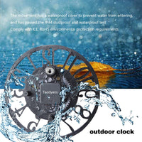 1 x RAW Customer Returns Taodyans Outdoor Wall Clock 30 cm Garden Clocks Waterproof Outdoor Wall Clock Vintage Kitchen Living Room Wall Clock Industrial 3D Wall Clock - Ticking Turquoise  - RRP €30.74