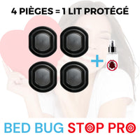 1 x RAW Customer Returns Bed Bug Effectively Protect Your Family and Promote Peaceful Nights in a Healthy and Clean Home with the Anti-Bed Bug Kit Set of 4 Black Traps 1 Bed Protected  - RRP €32.14