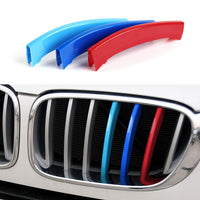 1 x RAW Customer Returns OYDDL 3 Strips Front Grille Insert, Compatible with BMW X3 F25 2011-2017 X4 F26 2014-2018 , Standard Kidney Grille Accessories, 7 Beams - RRP €18.98