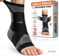 1 x RAW Customer Returns  2 Units Orthopedic Ankle Brace - Sports Ankle Brace for Sprains - Sprain Ankle Brace - Elastic Ankle Band - RRP €9.99