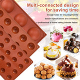 1 x RAW Customer Returns RMENOOR Baking Mold Half Ball 3 Pieces Round Silicone Mold Praline Mold Ball Flexible Chocolate Mold Silicone Board Bakeware Set for Cake Jelly Pudding Candy Chocolate - RRP €13.99