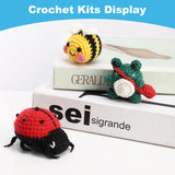 1 x RAW Customer Returns JOZEA Crochet Kit, Crochet Set with Crochet Hooks, Yarn, Step by Step Instruction Video, Crochet Kit for Beginners Adults, DIY Craft, 2 Pieces Arts and Crafts - RRP €15.1