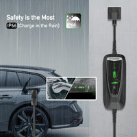 1 x RAW Customer Returns EIDYBOX EV Charger Type 2 Schuko 3.6KW 6M Charging Cable For Electric Vehicles Portable EVSE Switchable 10A 13A 16A Single Phase, IP66 WS020  - RRP €195.73