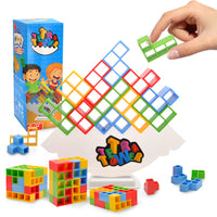 1 x Brand New JOYUE Tetra Tower Gioco Equilibrio Impilabili, 32 Pezzi Stack Attack Tetris Giocattolo Impilabile Blocchi Gioco Bambini Tetris Tower Balance Game Societ , Balance Blocks Tetris Stacking Toys - RRP €20.4