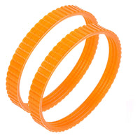 1 x RAW Customer Returns Drive belt for 1900B orange , 9.6 mm wide, polyurethane, 2 pieces - RRP €13.99