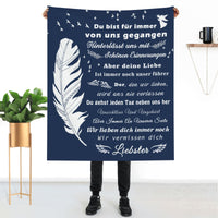 5 x Brand New Gifts for grief, sympathy gift, memorial gift, gift ideas to commemorate the loss of mother, father, husband, loved one, friend, fluffy blanket 130x150 cm - RRP €102.0