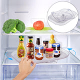 2 x RAW Customer Returns CRROEL Refrigerator Turntable Organizer Rectangular, 360 rotating spice rack organizer for cupboard, turntable refrigerator rotating tray, storage for storage jars and spices kitchen cupboard - RRP €32.26