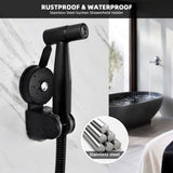 1 x RAW Customer Returns YOHOM shower head holder suction cup shower holder for shower head bathroom hand shower holder with 4 angle suction cup shower holder adjustable vacuum shower head holder without drilling stainless steel matt black - RRP €17.99