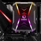 1 x RAW Customer Returns EMPIRE GAMING - GUARDIAN V201 Processor Fan for Gamers PC-Aluminum Cooler 4 Copper Heatpipes-Addressable Fan RGB-CPU DIY Gamers-Low Noise Heat Dissipation-Intel and AMD - RRP €45.99