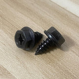 1 x RAW Customer Returns Liujiami M4 M5 M6 M8 Hex Washer Head Self Tapping Screws Carbon Steel Wood Screw Hexagon Flange Cross Machine Screw for Car Plastic Metal Woodworking - RRP €26.4