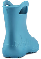 2 x RAW Customer Returns Ladeheid Eva lightweight children s rubber boots for boys and girls rain shoes LA-CA-01 metallic blue, 26 27 EU  - RRP €38.3