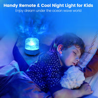 1 x RAW Customer Returns Meinice LED starry sky projector, water wave starry sky projector children s night light with music player timing function remote control, wave lamp galaxy projector gift for children and adults - RRP €15.72