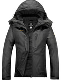 1 x RAW Customer Returns GEMYSE Women s Waterproof Mountain Ski Jacket Windproof Fleece Outdoor Winter Jacket with Hood Graphite Grey, L  - RRP €88.98