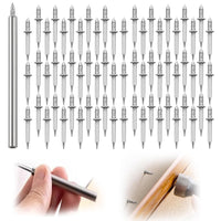 49 x Brand New ATSGJLZN 100pcs Seamless Nail with Double-Headed Baseboard Thread, Double Head Baseboard Thread Nail with A Nail-Specific Sleeve Tool, Seamless Nail Baseboard Nails - RRP €1176.0