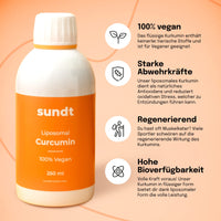 1 x RAW Customer Returns Curcumin Liposomal Liquid 250ml liquid Daily dose 200 mg curcumin high bioavailability Turmeric high dose Vegan GMO-free Sundt Supplements - RRP €31.34