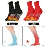 50 x Brand New Heated socks, foot warmer socks, thermal socks, tourmaline socks, magnetic socks, winter socks, winter thermal socks, heated socks, foot warmer, foot heating, winter heating socks for women and men, 2 pairs, black red - RRP €551.0